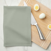 Elegant Sage Green Monogram Theedoek (Quarter Fold)