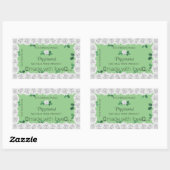 Elegant Sage Green Product Labels bevestigen witte (Vel)