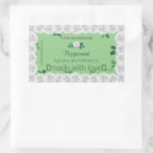 Elegant Sage Green Product Labels bevestigen witte (Tas)