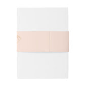 Elegant Sage Green & Rose Pink Ginkgo Wedding Uitnodigingen Wikkel (Achterkant Voorbeeld)