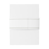 Elegant Sage Green Script Wedding Uitnodigingen Wikkel (Achterkant Voorbeeld)