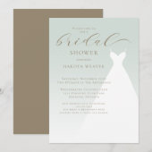 Elegant Sage Green Simple Vrijgezellenfeest Kaart (Voorkant / Achterkant)