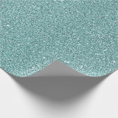 Elegant Sage Green Sparkly Glitter look Cadeaupapier (Hoek)