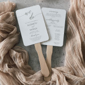 Elegant Sage Green We Do Wedding Program Handwaaier