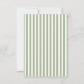 Elegant Sage Green Wedding Details Card  (Achterkant)