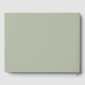 Elegant Sage Green Wedding Gastenboek (Achterkant)
