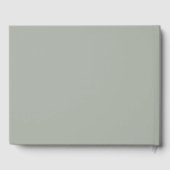 Elegant Sage Green Wedding Gastenboek (Achterkant)