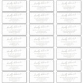 Elegant Sage Green Wedding Guest Adresetiketten Sticker (Voorkant)