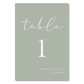 Elegant Sage Green Wedding Kaart (Voorkant)