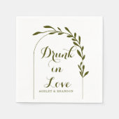 Elegant Sage Green Wedding Napkins Servet (Voorkant)