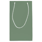 Elegant Sage Green Wedding Thank You Klein Cadeauzakje (Achterkant)