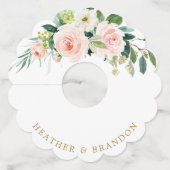 Elegant Sage Green Wedding Wijnglaslabel (Achterkant)