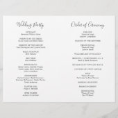 Elegant Sage Greenery Eucalyptus Wedding Programme (Achterkant)