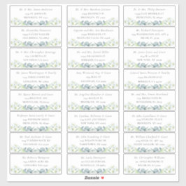 Elegant Sage Greenery Guest Adresetiketten Sticker