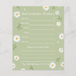 Elegant Sage Groen Baby shower Gissen Spel