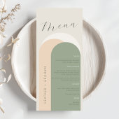 Elegant Sage Groen Bruiloft Menu