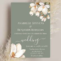 Elegant Sage Groen en Wit Bloemen Bruiloft