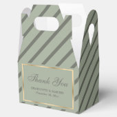 Elegant Sage Groen Goud Bruiloft Dank u Bedankdoosjes (Geopend)