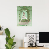 Elegant Sage Groene Bruiloftfeest Welkomstbord Poster (Thuiskantoor)