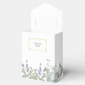 Elegant Sage Lila Greenery Wedding Favor Box Bedankdoosjes (Geopend)