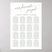 Elegant Sage Onze favoriete zoekkaart voor mensen Poster (Voorkant)