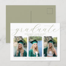 Elegant Sage Script Minimalist Afstuderen 3 Foto