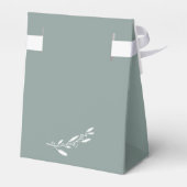 Elegant Sage Wedding Favor Box Tent Bedankdoosjes (Achterkant)
