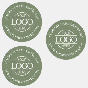 Elegant Sagem Groene Zakelijke Logo Promotie Labels