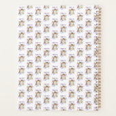 Elegant Sagittar Zodiac Cat Planner Notebook (Achterkant)