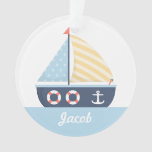 Elegant Sail-boot Nautisch Thema voor jongens Zaal Ornament
