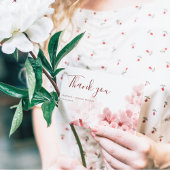 Elegant Sakura Branch modern lentevertrouwen Bedankkaart