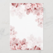 Elegant Sakura Branch modern lentevertrouwen Menu (Achterkant)