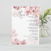 Elegant Sakura Branch modern lentevertrouwen Menu (Staand voorkant)