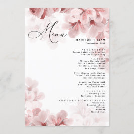 Elegant Sakura Branch modern lentevertrouwen Menu