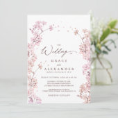 Elegant Sakura Branch modern spring Kaart (Staand voorkant)