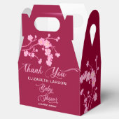 Elegant Sakura Cherry Blossoms Baby shower Bedankdoosjes (Geopend)