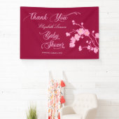 Elegant Sakura Cherry Blossoms Baby shower Spandoek (Insitu)