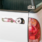 Elegant Sakura Geisha Bumpersticker (Op Truck)
