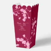 Elegant Sakura Kersenbloesem Baby shower Favor B Bedankdoosjes (Achterkant)