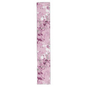 Elegant Sakura Pink Burgundy White Cherry Blossom Lange Tafelloper (Voorkant)