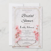 Elegant Sakura Roze Kersenbloesem vrijgezellenfees Kaart (Voorkant)