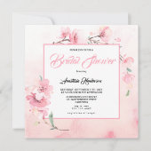 Elegant Sakura Vrijgezellenfeest. Uitnodiging (Voorkant)