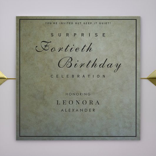 Elegant Salie Gold ELKE Verrassing Verjaardagsfees Kaart