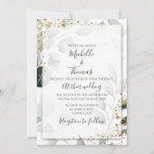 Elegant Salie Goud Eucalyptus Waterverf Groen Kaart (Voorkant)