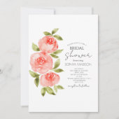 Elegant Salie Groen Koraal Boho Bloemen Vrijgezell Kaart (Voorkant)