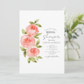 Elegant Salie Groen Koraal Boho Bloemen Vrijgezell Kaart (Staand voorkant)