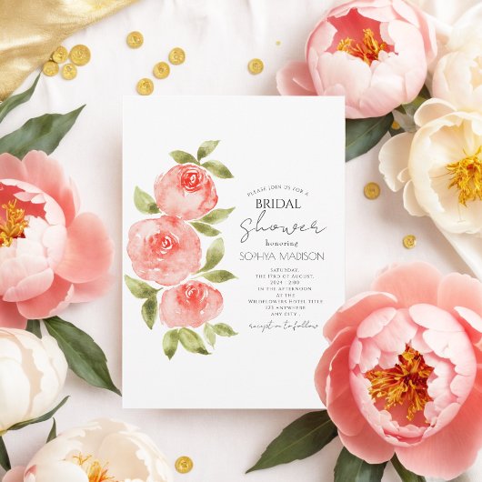 Elegant Salie Groen Koraal Boho Bloemen Vrijgezell Kaart