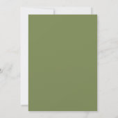 Elegant saliegroene Spaanse bruiloft Kaart (Achterkant)
