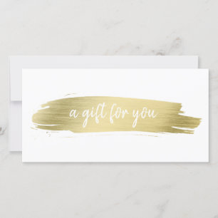 Elegant Salon Business Gold Cadeaubon