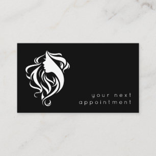 Elegant Salon Haarstylist Logo Benoeming Visitekaartje